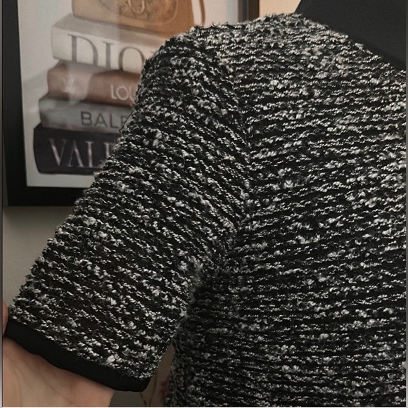 Forever 21 Women's Black and White Tweed Top size small - Picture 2 of 6